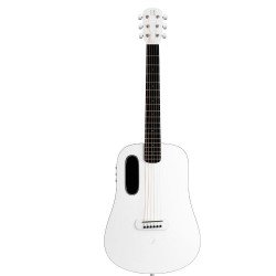 LAVA ME Blue Lava 36″ Smart Guitar with Air Flow Bag – Sail White