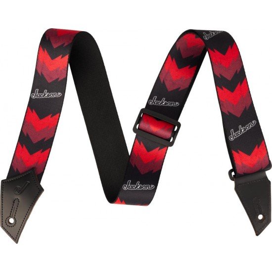  Jackson 2993258002® Strap with Double V Pattern, Black and Red 