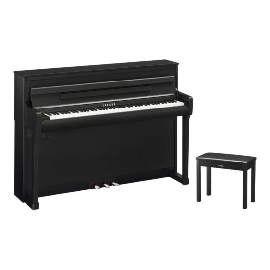 Yamaha Clavinova CLP885 Console Digital Piano with Bench - Matte Black