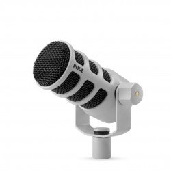 Rode PodMic Dynamic Broadcast Microphone - White