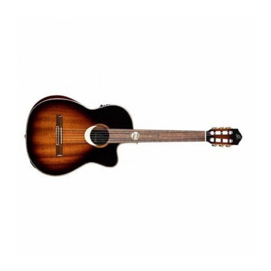 Ortega ECLIPSESU-C/E Classical Acoustic Electric Guitar - Brown Sunburst