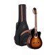 Ortega ECLIPSESU-C/E Classical Acoustic Electric Guitar - Brown Sunburst