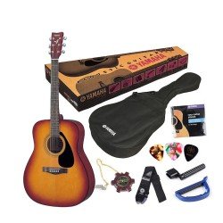 Yamaha F310P Acoustic Guitar Package - Tobacco Brown Sunburst