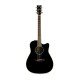 Yamaha FGX830C Dreadnought Cutaway Acoustic-electric Guitar - Black Yamaha FGX830C Dreadnought Cutaway Acoustic-electric Guitar - Black