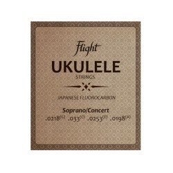Flight FUSSC100 Fluorocarbon Ukulele Strings – Soprano/Concert