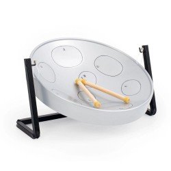 Percussion Plus JJ3050GY Jumbie Jam Table Top Steel Pan - Grey