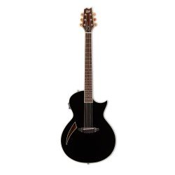 ESP LTD TL-6 Thinline Acoustic Guitar, Black Finish