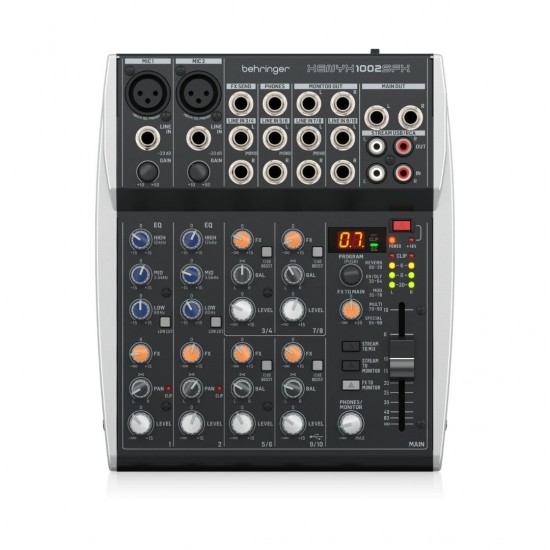 Behringer Xenyx 1002SFX 10-channel Analog Streaming Mixer Behringer Xenyx 1002SFX 10-channel Analog Streaming Mixer