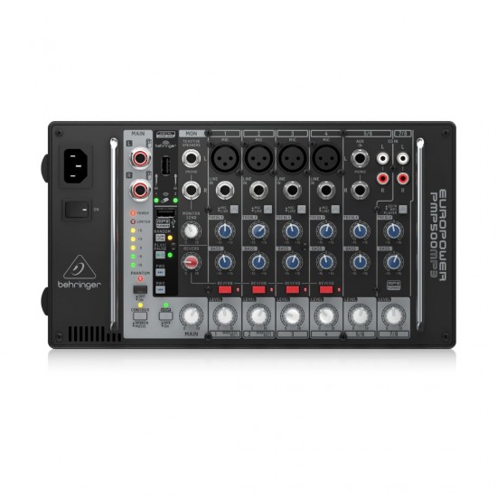 Behringer Europower PMP500MP3 500W 8-Channel Powered Mixer Behringer Europower PMP500MP3 500W 8-Channel Powered Mixer