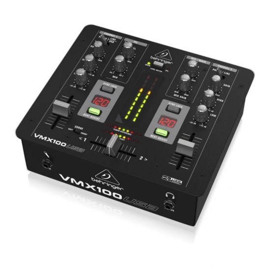 Behringer Pro Mixer VMX100USB 2-channel DJ Mixer Behringer Pro Mixer VMX100USB 2-channel DJ Mixer