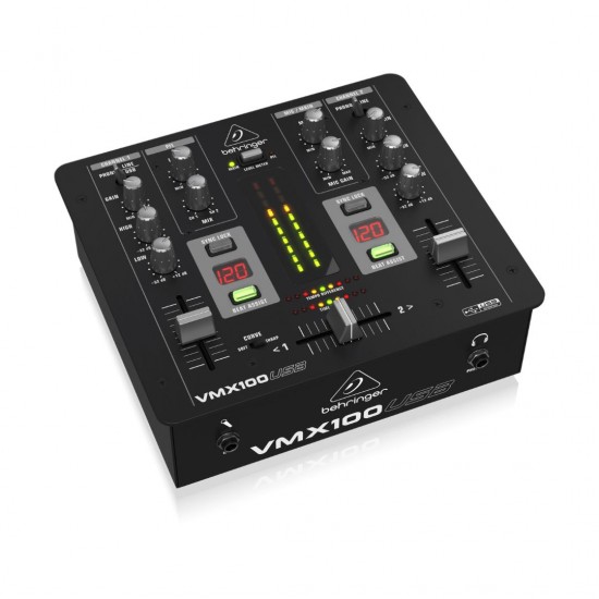 Behringer Pro Mixer VMX100USB 2-channel DJ Mixer Behringer Pro Mixer VMX100USB 2-channel DJ Mixer