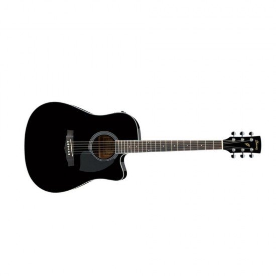 Ibanez PF15ECE Dreadnought Acoustic-Electric Guitar-Black