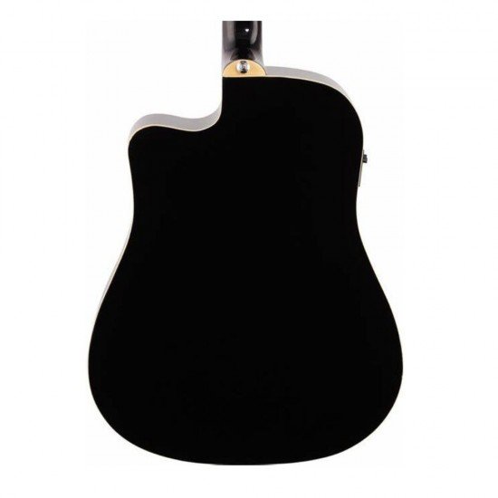 Ibanez PF15ECE Dreadnought Acoustic-Electric Guitar-Black