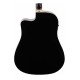 Ibanez PF15ECE Dreadnought Acoustic-Electric Guitar-Black