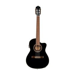 Ortega RCE138-T4BK Acoustic Electric Classical Guitar - Black