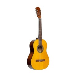 Stagg Guitar Pack with 4/4 Natural-Coloured Classical Guitar with Linden Top, Tuner, Bag and Colour Box
