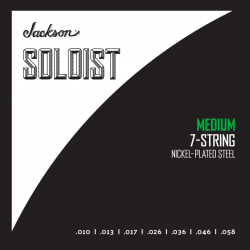  Jackson 2991058007® Soloist™ Strings 7 String, Medium .010-.058 