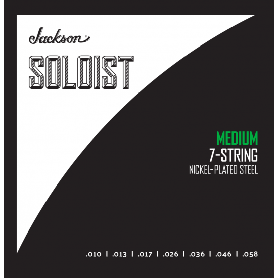 Jackson 2991058007® Soloist™ Strings 7 String, Medium .010-.058 Jackson 2991058007® Soloist™ Strings 7 String, Medium .010-.058