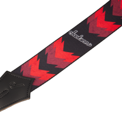  Jackson 2993258002® Strap with Double V Pattern, Black and Red 