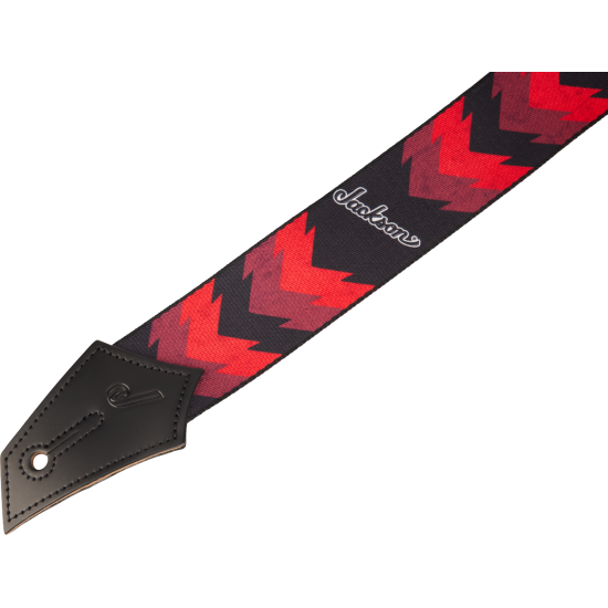  Jackson 2993258002® Strap with Double V Pattern, Black and Red 