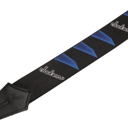 Jackson 2994323001® Strap with Headstock Pattern, Black and Blue 