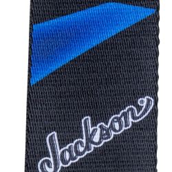 Jackson 2994323001® Strap with Headstock Pattern, Black and Blue 