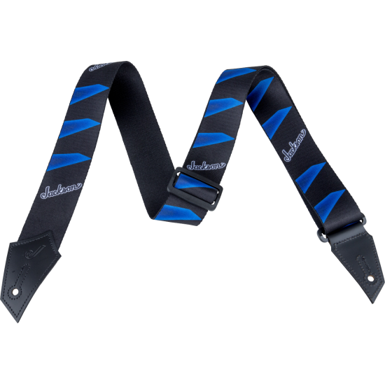 Jackson 2994323001® Strap with Headstock Pattern, Black and Blue 