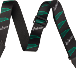 Jackson 2994323002® Strap with Headstock Pattern, Black and Green 