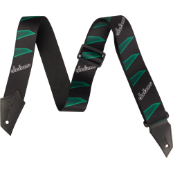 Jackson 2994323002® Strap with Headstock Pattern, Black and Green 