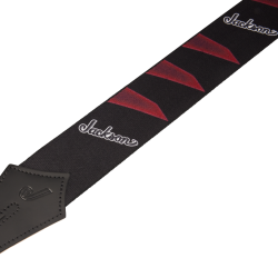 Jackson 2994323004® Strap with Headstock Pattern, Black/Red 
