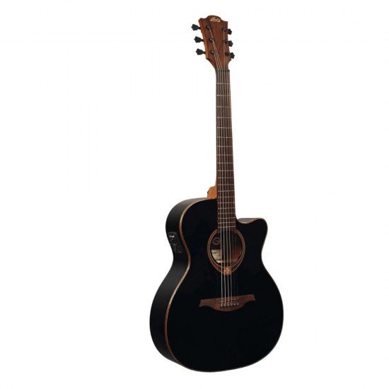 Lag T118ACE Tramontane Auditorium Cutaway Electro Acoustic Guitar - Black Finish Lag T118ACE Tramontane Auditorium Cutaway Electro Acoustic Guitar - Black Finish