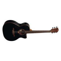 Lag T118ACE Tramontane Auditorium Cutaway Electro Acoustic Guitar - Black Finish