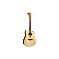 Lag T70DCE Tramontane Series Dreadnought Electro Cutaway Acoustic Guitar - Natural Finish