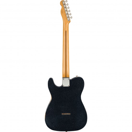 Fender Brad Paisley Road Worn Esquire Electric Guitar - Black Sparkle Fender Brad Paisley Road Worn Esquire Electric Guitar - Black Sparkle
