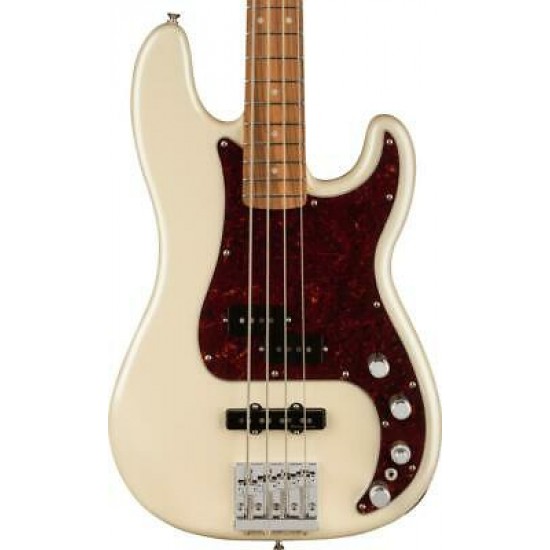 Fender Player Plus Active Precision Bass - Olympic Pearl with Pau Ferro Fingerboard