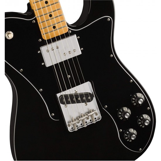 Fender Vintera 0149722306 '70s Telecaster Custom - Black with Maple Fingerboard Fender Vintera 0149722306 '70s Telecaster Custom - Black with Maple Fingerboard