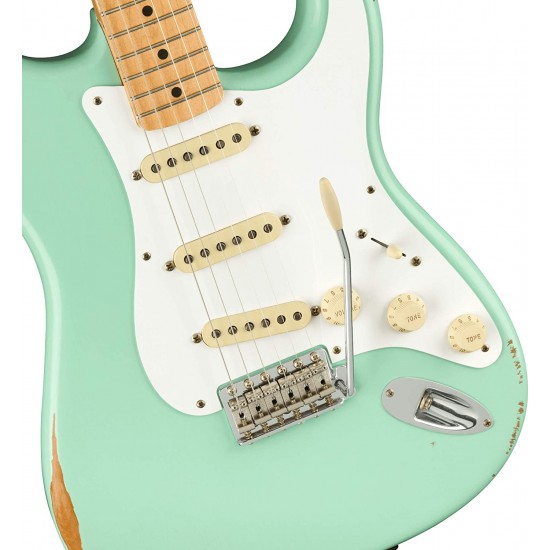 Fender Vintera Road Worn '50s Stratocaster Electric Guitar - Surf Green