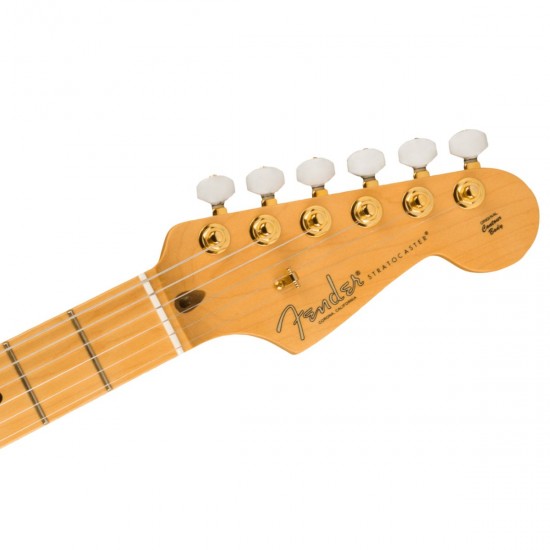 Fender 0177512833 75th Anniversary Commemorative Stratocaster®, Maple Fingerboard, 2-Color Bourbon Burst