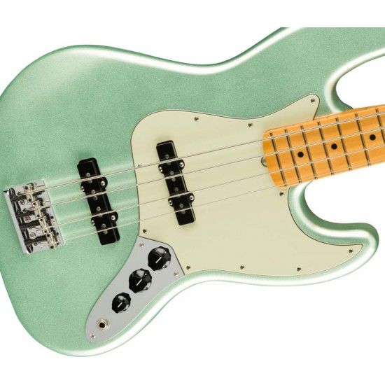 Fender American Professional II Jazz Bass - Mystic Surf Green with Maple Fingerboard