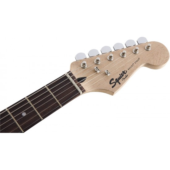 Fender Squier 371005506 Bullet Stratocaster Beginner Hard Tail Electric Guitar HSS - Black
