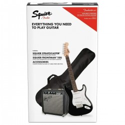 Fender 0371910406 MM Stratocaster Guitar Pack with Frontman 10G Amplifier