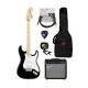Fender Squier Affinity Stratocaster Electric Guitar Black Bundle Fender Squier Affinity Stratocaster Electric Guitar Black Bundle