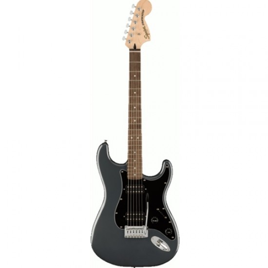 Fender 0378051569 Squier Affinity Series Stratocaster Electric Guitar - Charcoal Frost Metallic 