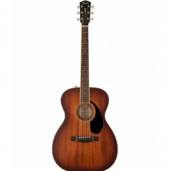 Fender Paramount PO-220E All Mahogany Orchestra Acoustic-electric Guitar - Aged Cognac Burst