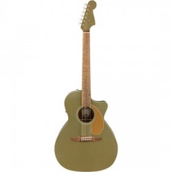 Fender Newporter Player Electro-Acoustic Guitar 0970743076 - Olive Satin