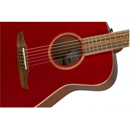 Fender California Classic Malibu Electro-Acoustic Guitar 0970922215 - Hot Rod Red Metallic