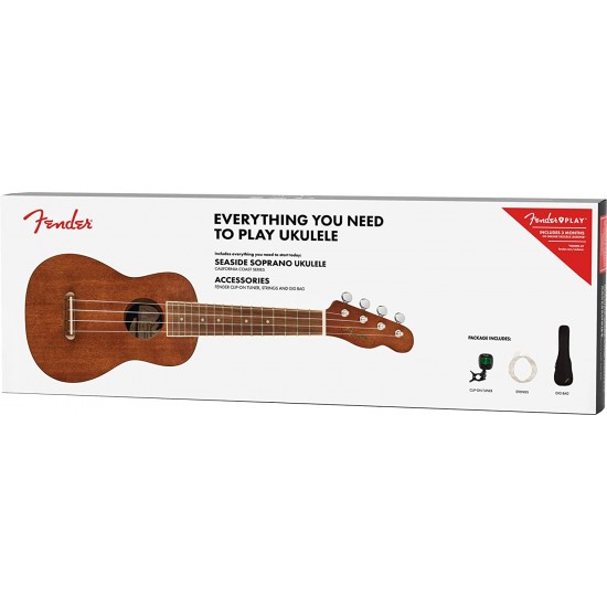 Fender 0971610022 Seaside Soprano Ukulele Pack 