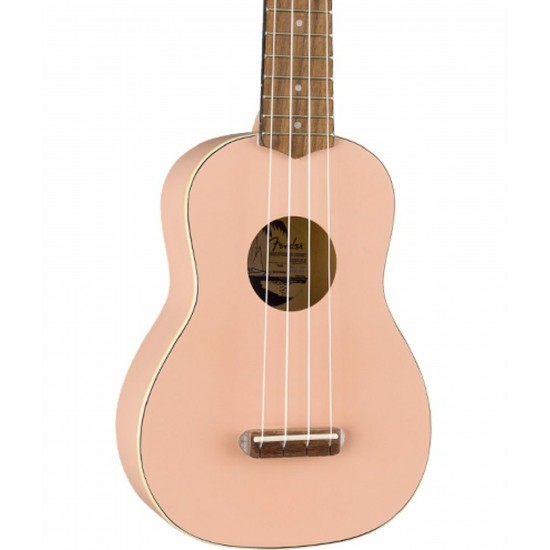 Fender Venice Soprano Ukulele 0971610556 - Shell Pink