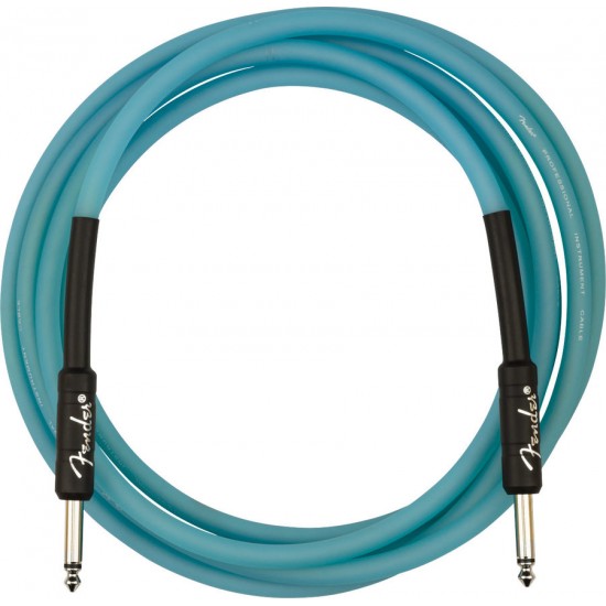 Fender 0990810108 Professional Series Glow in the Dark Blue Instrument Cable - 10 Feet