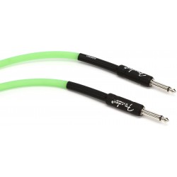 Fender 0990810119 Professional Series Glow in the Dark Green Instrument Cable - 10 Feet